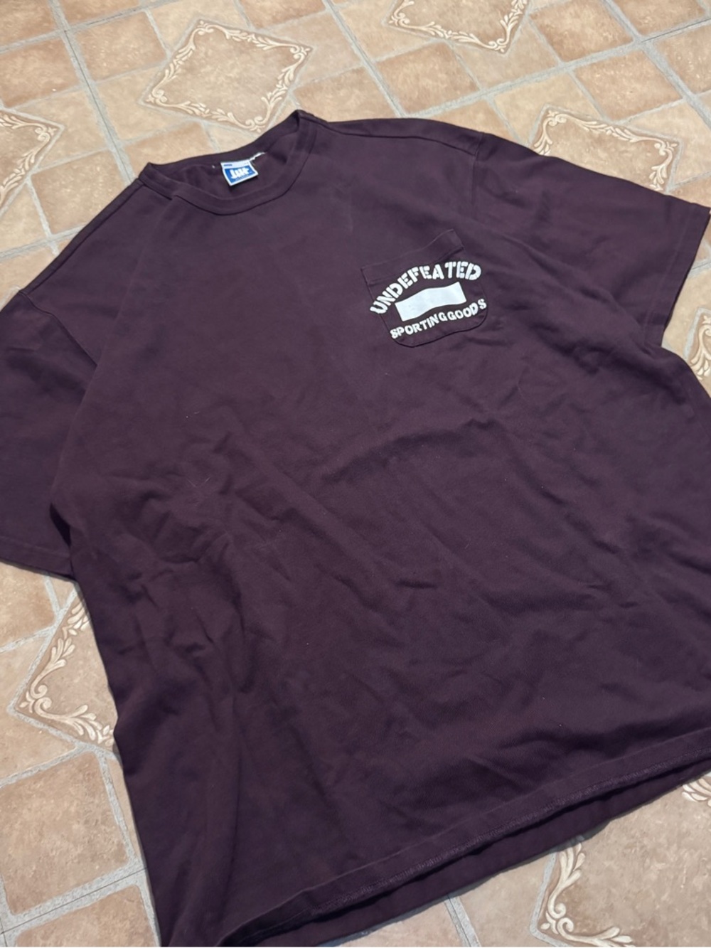 Undefeated "Sporting Goods" Pocket Tee - Rare 2XL - Maroon.